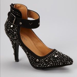Leuven Alexander “Freya” Black Studded Shoes SZ 8